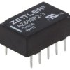 Przekaźnik elektromagnetyczny, DPDT, Ucewki: 3VDC, Iwyj: 1A, na PCB AZ850P2-3