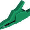 Alligator clip, green, max. 30 mm, L 85 mm, CAT II, socket 4 mm, 972405104