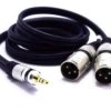 Przyłącze kablowe 2x XLR - wtyk Jack 3.5mm stereo MK32A, długość 10m