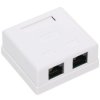 Gniazdo teleinformatyczne podwójne kat.5e RJ45-2G2