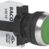 Przycisk BACO L21AA81B, 11 mm, 22,3 mm, IP66, max 600 V, 1 NC