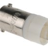 Lampka kontrolna Biały 6V ac/dc BA9s LED średnica 9.6mm długość 24mm