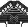 Patch distribution terminal, push-in connection, 0.5-1.5 mm², 32 pole, 8 A, 4 kV, black, 1288260000