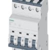 Wyłącznik automatyczny, Typ C, 4-biegunowy, 32A, 440V, 880V, Siemens, 5SY