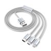 Przyłącze USB 3w1,micro USB, USB-C, Lightning 1m