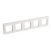 CARIVA Ramka 5 pięciokrotna poziom/pion biała 773655 LEGRAND
