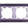 Simon 82 Ramka podwójna pozioma łupek/ ramka pośrednia aluminium mat 82927-63