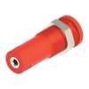 4mm Sheathed Banana Jack - M3 Threaded Hole (Red)