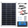 Zestaw Przenośnego Panelu Solar-100W Ładowarka Podwójna DC USB, pojedynczy kryształowe, pół-elastyczne panele słoneczne, regulat