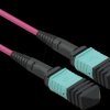 21991103 Fibre-optic cable, MPO, OM4, 50/125 µm, violet, 10 m