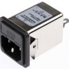 Gniazdo zasilające IEC z filtrem przeciwzakłóceniowym 6A IEC/EN 60939 Schaffner Zatrzask