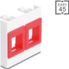 81580 Easy 45 Module 2x Keystone Holders 45 x 45 mm