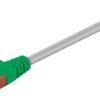 CAT 6 kabel krosowany,U/UTP, Szary, Zielony - Długość kabla 1 m