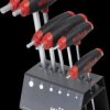 45621 Hex key set with T-handle, 6 pieces