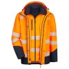 Veste multifonction HV orange / bleu