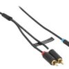 KAB06.05V Kabel 2xRCA (chinch) - JACK3.5 długość: 0.5m - firmy VENTION