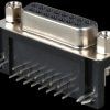 D-SUB socket, 15-pin, angled, RM 9.4