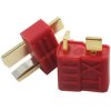T (DEAN) plugs XT Groove Antiskid Connector - 1 Pair, Red