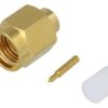 Złącze Sma Męskie Proste 50 Ohm Rg402 Lutowanie Na Przewód Teflon 1-1478903-0