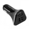 Ładowarka sam. 3x USB ( 5,2A ), czarna