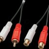 35673 RCA audio cable, 2x RCA connectors to 2x socket, 5.0 m
