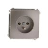 Simon Basic Gniazdo pojedyncze z/u 16A IP20 stal inox BMGZ1.01/21