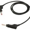 Przewód pomiarowy 19A wtyk bananowy 4mm,z obu stron Dł: 1m 66.9405-10021