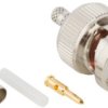 BNC plug 75 Ω, RG-179, crimp connection, straight, 112644