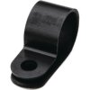 Cable clamp, closed, max. bundle Ø 12.5 mm, PA, black, (W) 10 mm, 211-60006
