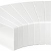 Kolanko wentylacyjne poziome wielokątne, łącznik 15-60 stopni do kanału płaskiego 110x55mm airRoxy 02-404