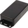 ABS enclosure, (L x W x H) 100 x 50 x 25 mm, black (RAL 9005), IP54, 1591AFLBK