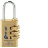 Burg Wächter 2471 Padlock Brass 30.80mm Combination 3-Digit Robust Design