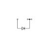 WAGO 281-673/281-400 6mm 3-cond. Diode 250V T-blk. Circuit 1 Grey AWG 28-12