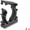60487 Cable sleeve holder with locking clip 28.5 mm 4 pieces black