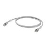 kabel LAN Weidmüller 1165940060, 1 szt., RJ45, CAT 6a, S/FTP, 6.00 m, szary