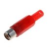 GCINCH-KR Gniazdo RCA (cinch) na kabel - czerwone