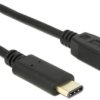Delock Kabel USB USB 2.0 Złącze męskie USB Mini-B, Złącze męskie USB-C® 2.00 m czarny 83336
