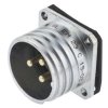 Złącze wielostykowe przemysłowe 3-pinowe, panelowe Wtyczka Amphenol Socapex