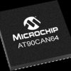 AVR microcontroller, 8 bit, 16 MHz, VFQFN-64, AT90CAN64-16MU