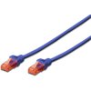 Digitus DK-1617-050/B-BU Network cable CAT 6 U/UTP 5m Blue Flame-retardant