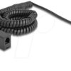 90233 Telephone cable / coiled cable, RJ11 plug / socket, 5 m