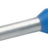 Insulated wire end ferrule, 2.5 mm², 24 mm/18 mm long, DIN 46228-4, blue, 47318