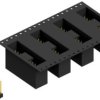 Pin header, 9 pole, pitch 2.54 mm, angled, black, SL10SMD1049GBTR