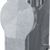 Grommet housing, size B24, die-cast aluminum, 1 x M50, straight, clip locking, IP66, 1082554