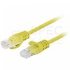 Patchcord UTP kat.6 kabel sieciowy LAN 2x RJ45 linka żółty 0,25m LANBERG