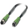 Kabel do czujników 3-piny wtyk prosty M8 gniazdo proste M8 3m SAC-3P-M 8MS/ 3,0-PUR/M 8FS - 1681936