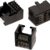 Socket, RJ45, 8 pole, 8P8C, Cat 3, solder connection, through hole, 615008137121