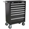 Sealey AP33479B Rollcab 7 Drawer with Ball Bearing Runners - Black