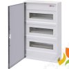 Rozdzielnica natynkowa 48 modułowa 4x12M drzwi transparentne IP40 ECT48PT-s 001101022 ETI
