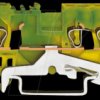 280-687 3-conductor feed-through terminal, green/yellow